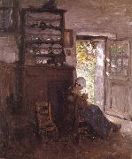 Nicolae Grigorescu Interior in Vitre France oil painting artist